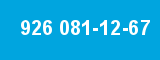 926 081-12-67